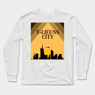 t-lieuns sunset city Long Sleeve T-Shirt